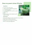 Sauce au yaourt citron et herbes